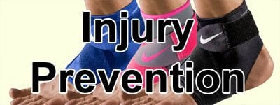 prevent sports injury, ankle wrap, knee protection