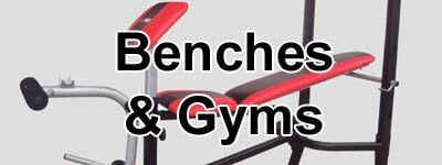 weight benches, home gyms, and strength equipment