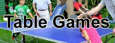 table tennis tables, billiards tables, ping-pong and sports games tables