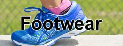 kids running shoes from Asics, Nike, New Balance, and Adidas