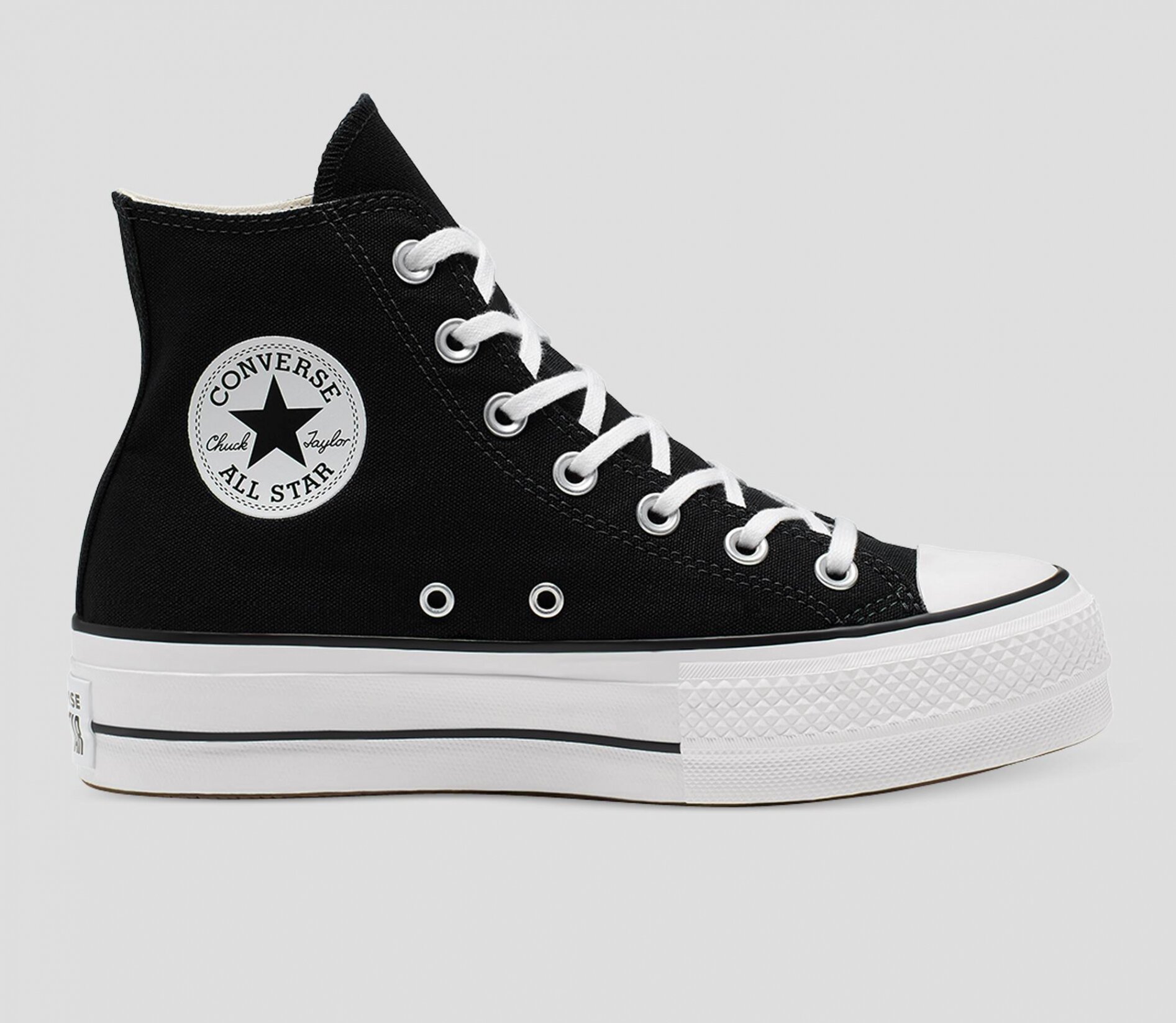 Arriba 104+ Foto Chuck Taylor All Star Lift Smoked Canvas High Top ...