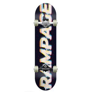 RAMPAGE Glitch Logo 8in Complete skateboard 