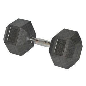 Rubber Hex Dumbell 27.5kg single