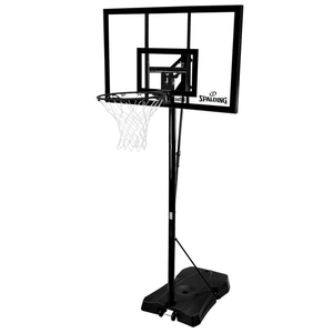 Spalding Portable Basketball System - 44in Polycarbonate Pro-Glide