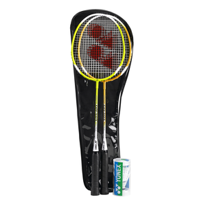 Yonex Badminton Set w 2 Racquets Bag Shuttlecocks