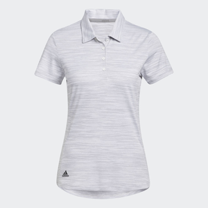 Adidas Space-Dyed Short Sleeve Polo Shirt Womens