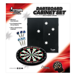 Formula Southern Cross Cabinet Dartboard Set