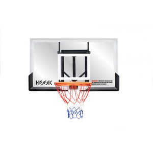 Hook 54" Height-Adjustable Glass Basketball Backboard