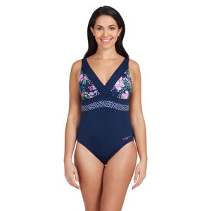 Zoggs Square Back Onc Piece Swimsuit Womens