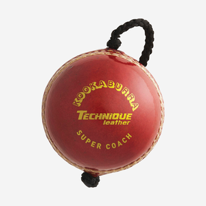 Kookaburra Super Coach Techique Leather Ball on String