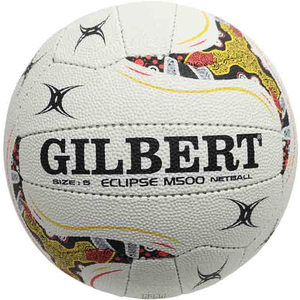 Gilbert Eclipse Indigenous M500 Match Netball Sz5 - First Nations Design