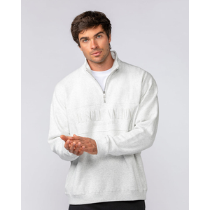 Muscle Nation Prep Quarter Zip Through Jumper Mens
