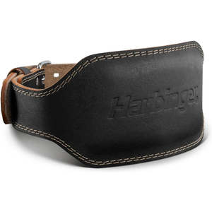 Harbinger 6" Padded Leather Weightlifting Belt 2.0