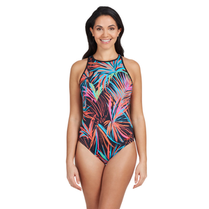 Zoggs Hi Crossback One Piece Swimsuit Womens