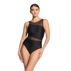 Zoggs Mesh V Back Swimsuit Womens
