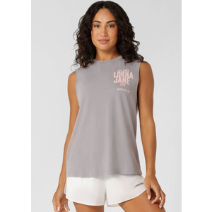Lorna Jane Never Give Up Washed Tank Womens
