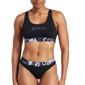 Zoggs Marble Actionback 2 Piece Swimsuit Womens
