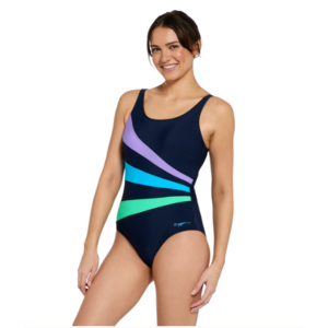 Zoggs Sandon Adjustable Scoopback One Piece Swimsuit Womens