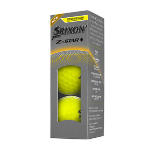 Srixon Z Star Diamond Golf Balls 2025 Yellow Dozen Pack