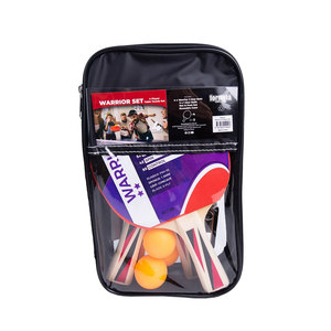 Warrior 4-Player Table Tennis Bat-Ball-Net Set