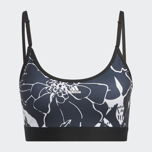 Adidas Light Support Flower Print Sports Bra Womens