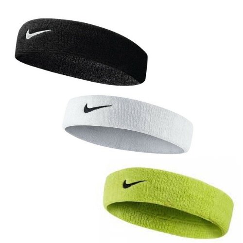 nike swoosh headband white