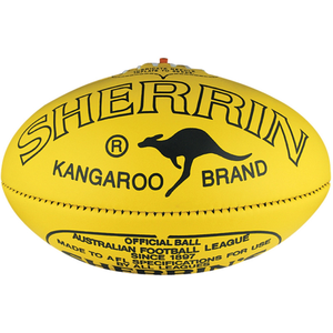 Sherrin KB Poly Yellow Football size 5
