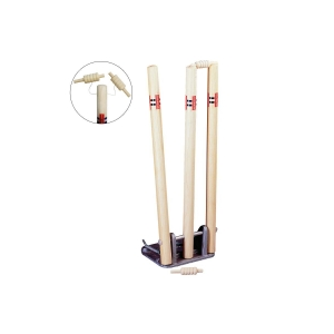 Gray-Nicolls Wooden Spring Return Stumps w String Bails