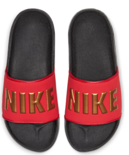 womens red slides