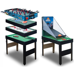 Carromco 16-Game Multigame Table with Foosball Air-Hockey